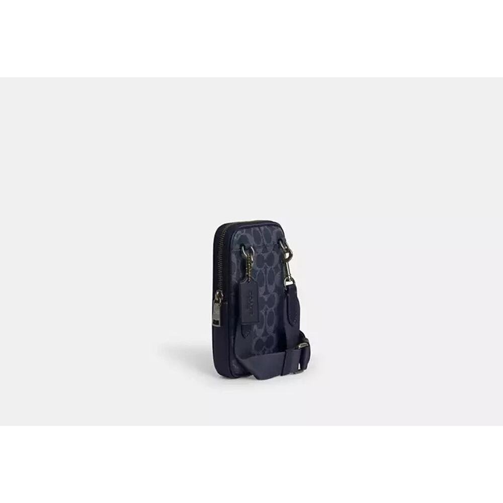 Limited ‼️Coach Aden Crossbody Bag In Signature Canvas CW364, Light Denim - Picture 9 of 10